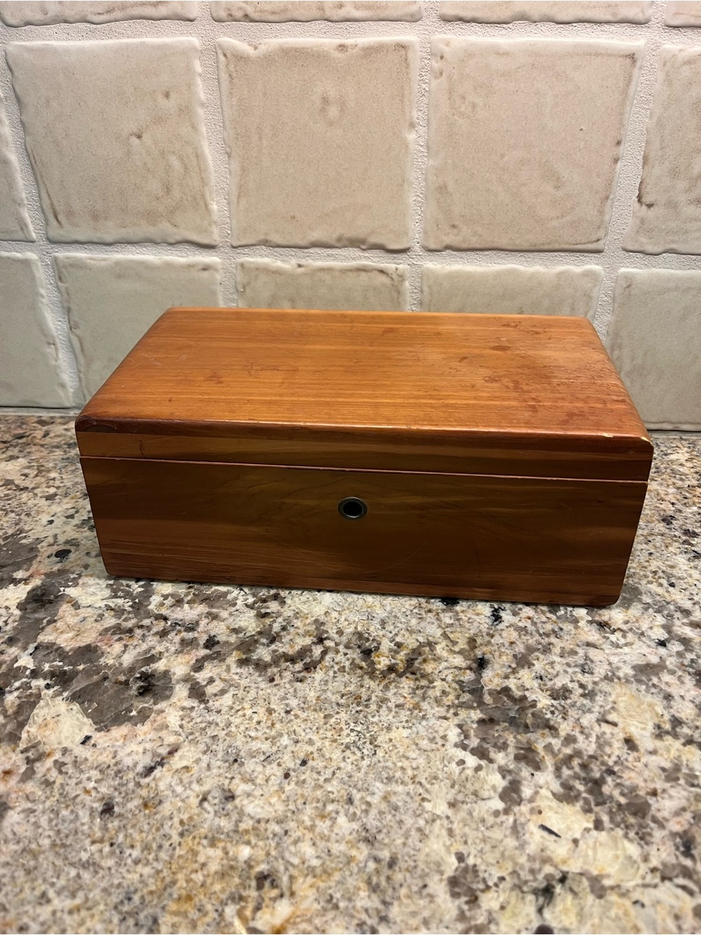 Mini Lane Cedar Chest Storage Box - Brown Jewelry & Keepsake Organizer